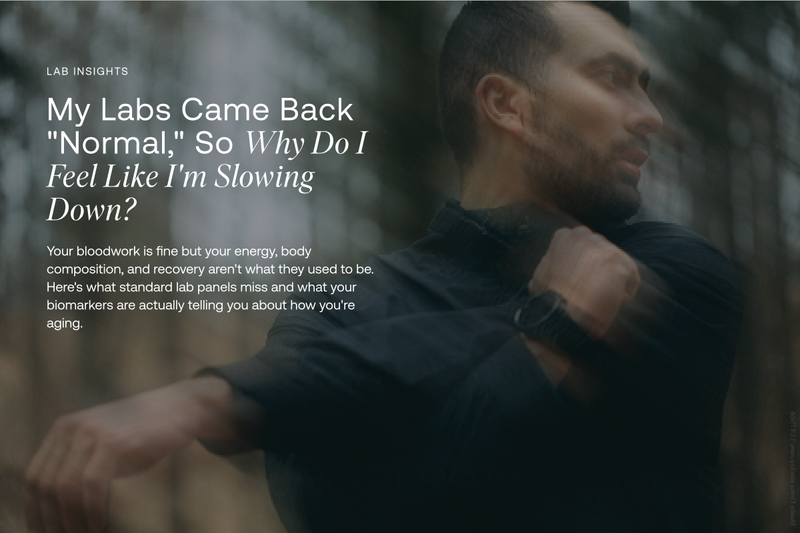 My Labs Came Back "Normal," So Why Do I Feel Like I'm Slowing Down?